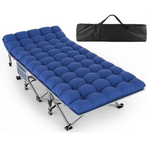 Comfortable Folding Camping Cot with Soft Mattress