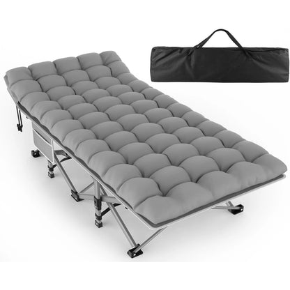 Comfortable Folding Camping Cot with Soft Mattress