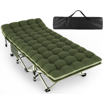 Comfortable Folding Camping Cot with Soft Mattress