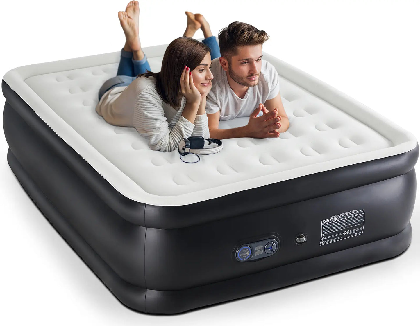 High Capacity Air Mattress with Quick Inflate Design