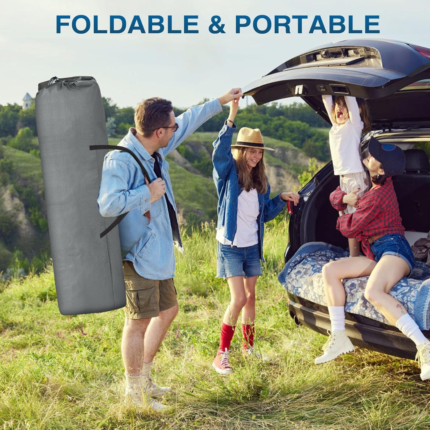 Comfortable Folding Camping Cot with Soft Mattress
