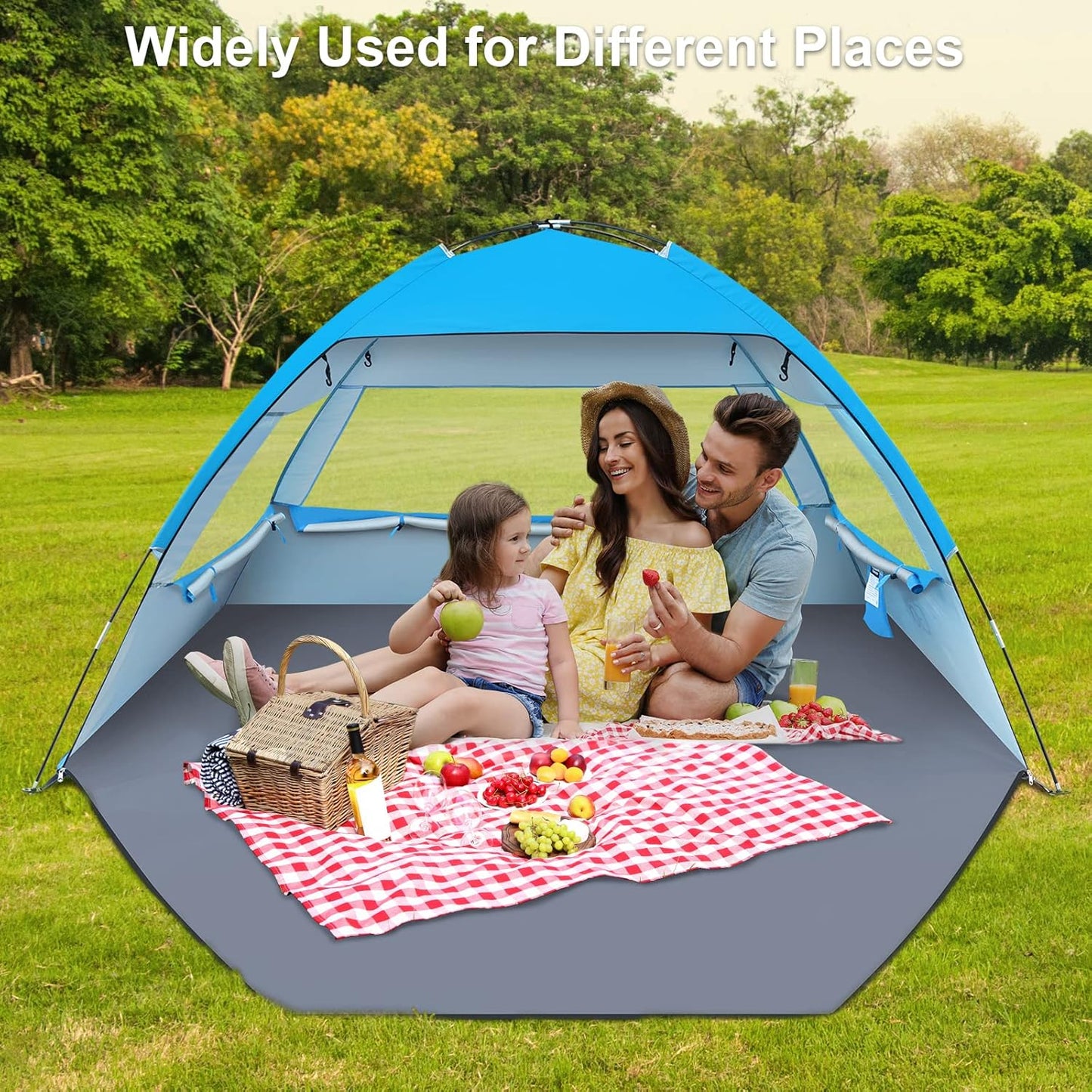 Portable UPF 50+ Beach Sun Shelter Canopy